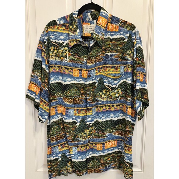 Vintage Reyn Spooner Hawaiian Shirt Mens XL Jimmy Buffet Margaritaville 80s - Picture 1 of 10